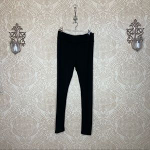 Black High Waisted Ankle Length Athletic Leggings